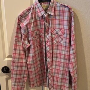 Men’s plaid button down shirts